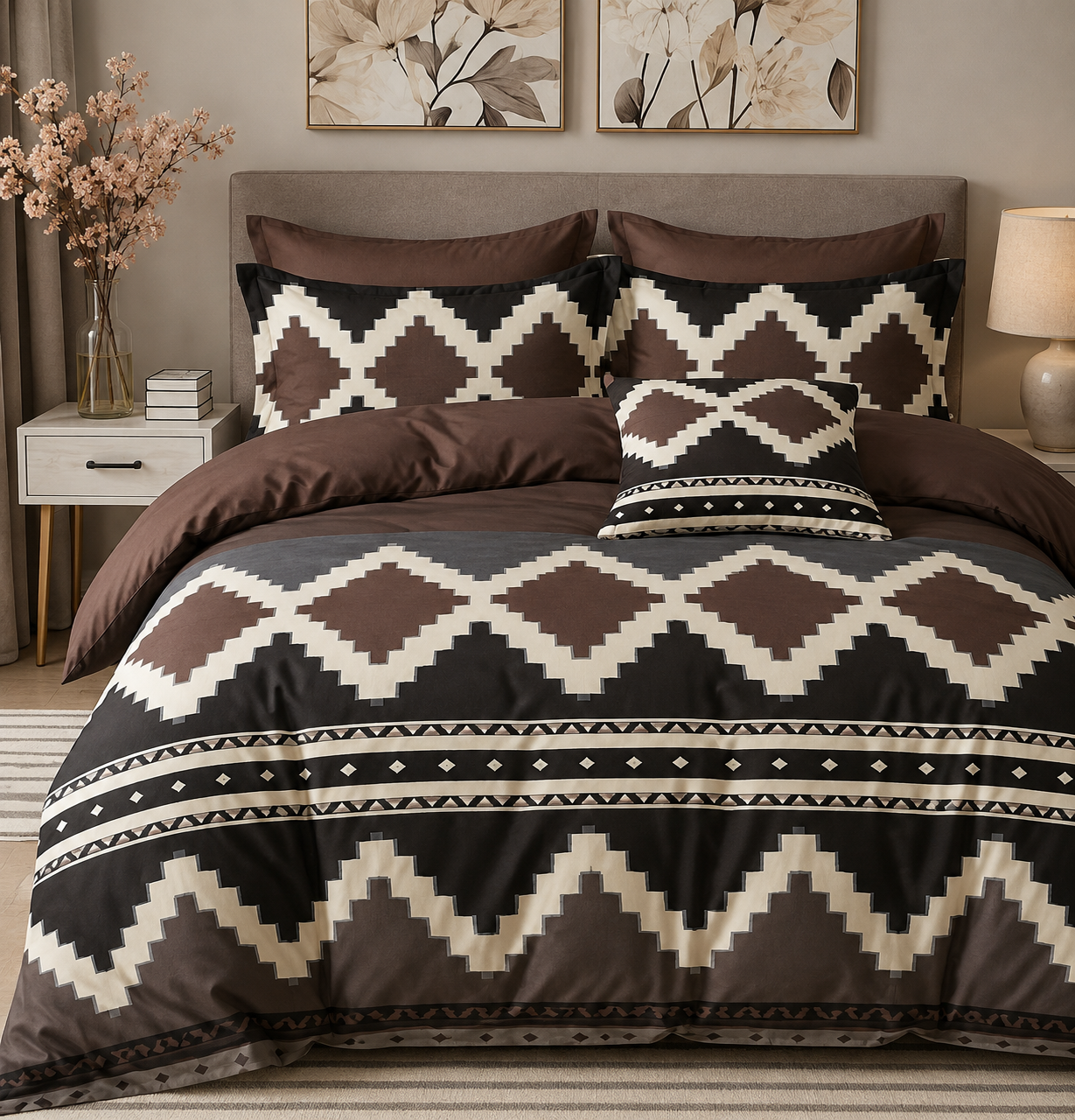Audi Printed Double Bedsheet