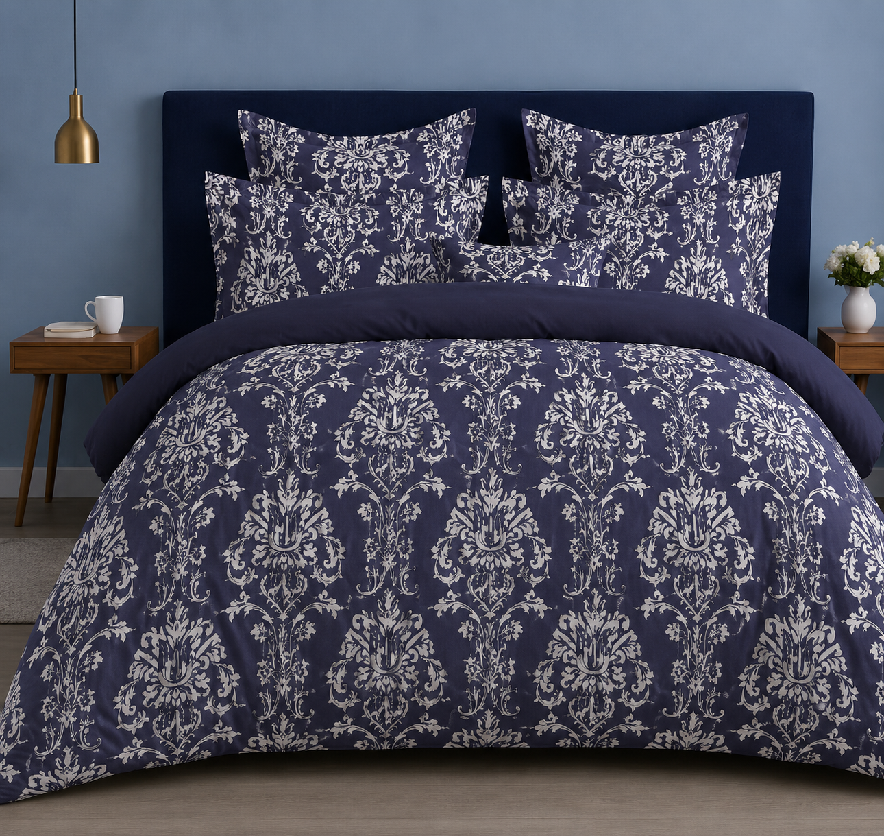 Audi Printed Double Bedsheet