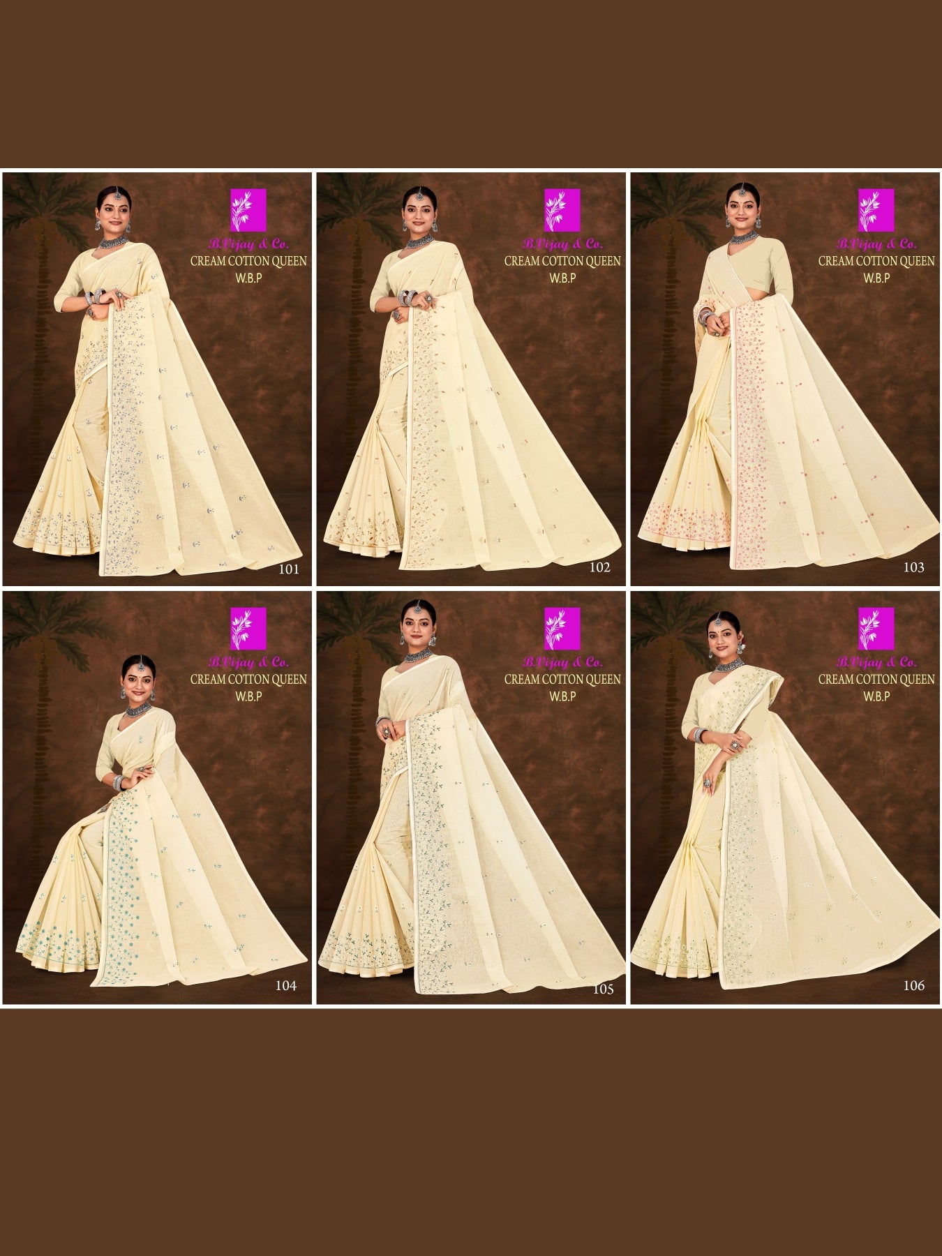 CREAM COTTON QUEEN W.B.P (BVC)