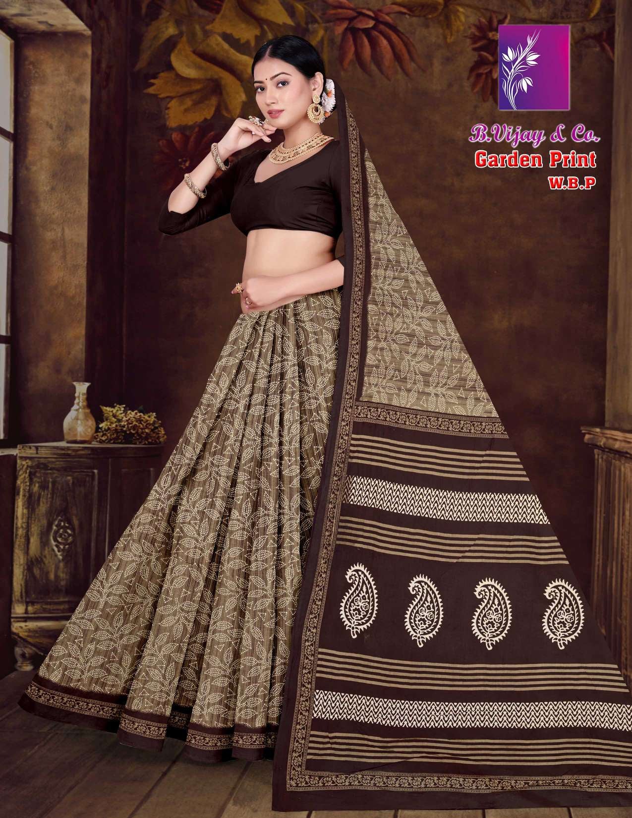 GARDEN PRINT W.B.P.(BVC)