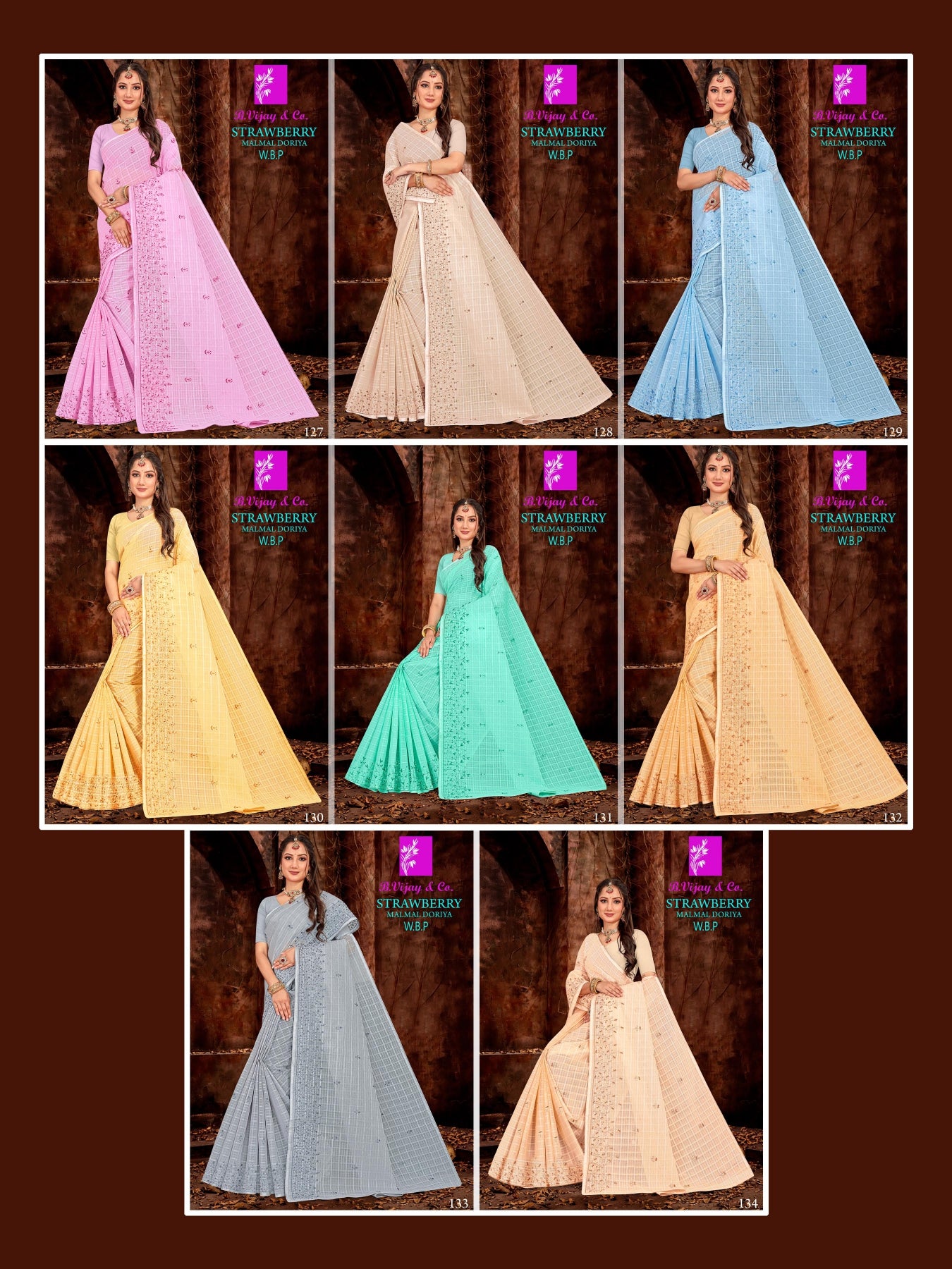 STRAWBERRY MALMAL DORIYA W.B.P (BVC)