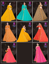 Achal Vol-3 Cotton Saree with Elegant Print Work – 8 Pcs Set -M.R. Saree Emporium