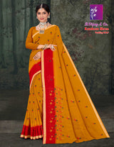 Kumkum Shree Padding W.B.P Cotton Saree – 8 Pcs Set-Wholesale-M.R. Saree Emporium