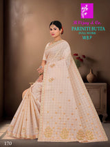 B. Vijay & Co. Pariniti Butta Full Work W.B.P Saree 8 Pcs Set-Designer Cotton Saree Collection – M.R. Saree Emporium