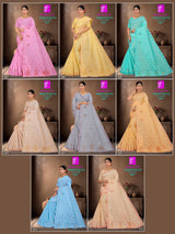 B. Vijay & Co. Pariniti Butta Full Work W.B.P Saree 8 Pcs Set-Designer Cotton Saree Collection – M.R. Saree Emporium