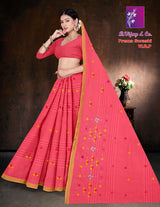 Prema Soraski W.B.P Cotton Saree with Elegant Work – 8 Pcs Set -M.R. Saree Emporium