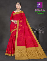 B. Vijay & Co. Roopmilan Print Work Saree – Cotton 8 Pcs Set-M.R. Saree Emporium