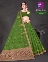B. Vijay & Co. Roopmilan Print Work Saree – Cotton 8 Pcs Set-M.R. Saree Emporium