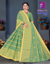 Royal Border Pure Cotton Saree – Traditional Elegant Collection-5 Pcs Set-M.R. Saree Emporium