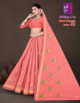 Softy Soraski W.B.P Malmal Border Saree – Premium Collection-8 Pcs Set-M.R. Saree Emporium