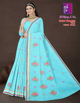 Softy Soraski W.B.P Malmal Border Saree – Premium Collection-8 Pcs Set-M.R. Saree Emporium