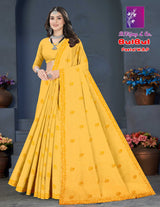 Bulbul Pastel Pure Cotton Saree – 8 Pcs Set-M.R. Saree Emporium