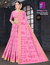 B. Vijay & Co. Premvati Soraski W.B.P Pastel Cotton Saree – 8 Pcs Set-M.R. Saree Emporium