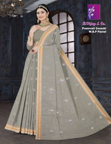 B. Vijay & Co. Premvati Soraski W.B.P Pastel Cotton Saree – 8 Pcs Set-M.R. Saree Emporium