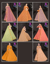 Sagar Stone Dusty W.B.P Cotton Saree with Stone Work – 8 Pcs Set -M.R. Saree Emporium