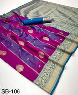 Banarasi Stripe Silk Soft Banarasi Silk with Zari Weaving-M.R.Saree Emporium