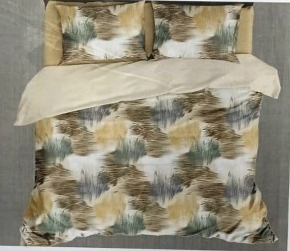 Bedline Home Chocolate-02 Floral Double Bed Sheet With 2 Pillow Covers (230x250 cm) – M.R. Saree Emporium