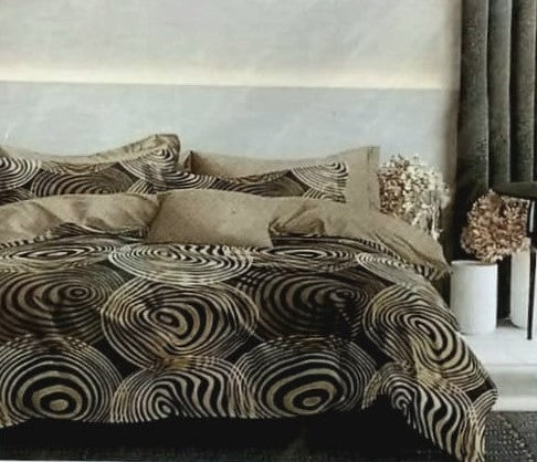 Bedline Home Chocolate-06 Floral Double Bed Sheet With 2 Pillow Covers (230x250 cm) – M.R. Saree Emporium