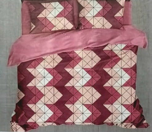 Bedline Home Chocolate-08 Floral Double Bed Sheet With 2 Pillow Covers (230x250 cm) – M.R. Saree Emporium