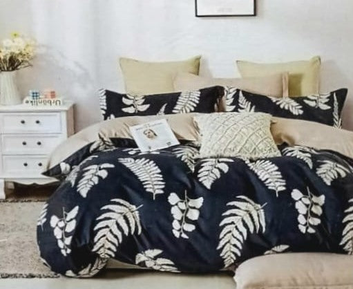 Bedline Home Chocolate-09 Floral Double Bed Sheet With 2 Pillow Covers (230x250 cm) – M.R. Saree Emporium