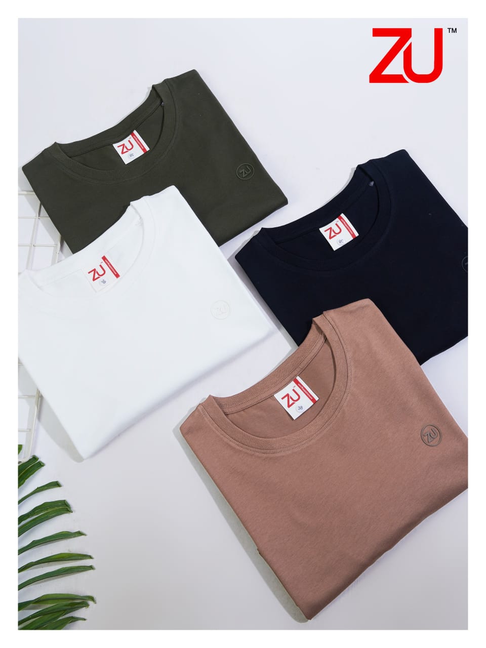 ZU Clothing Solid Brown Men’s T-Shirt (M to 3XL) | Premium Cotton – M.R. Saree Emporium