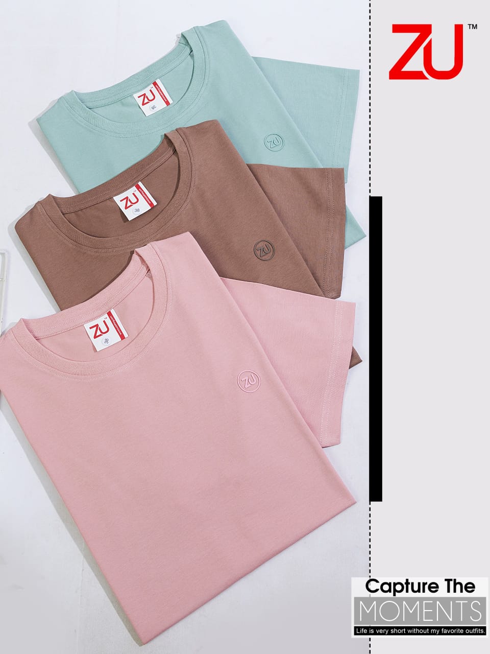 ZU Clothing Solid Brown Men’s T-Shirt (M to 3XL) | Premium Cotton – M.R. Saree Emporium