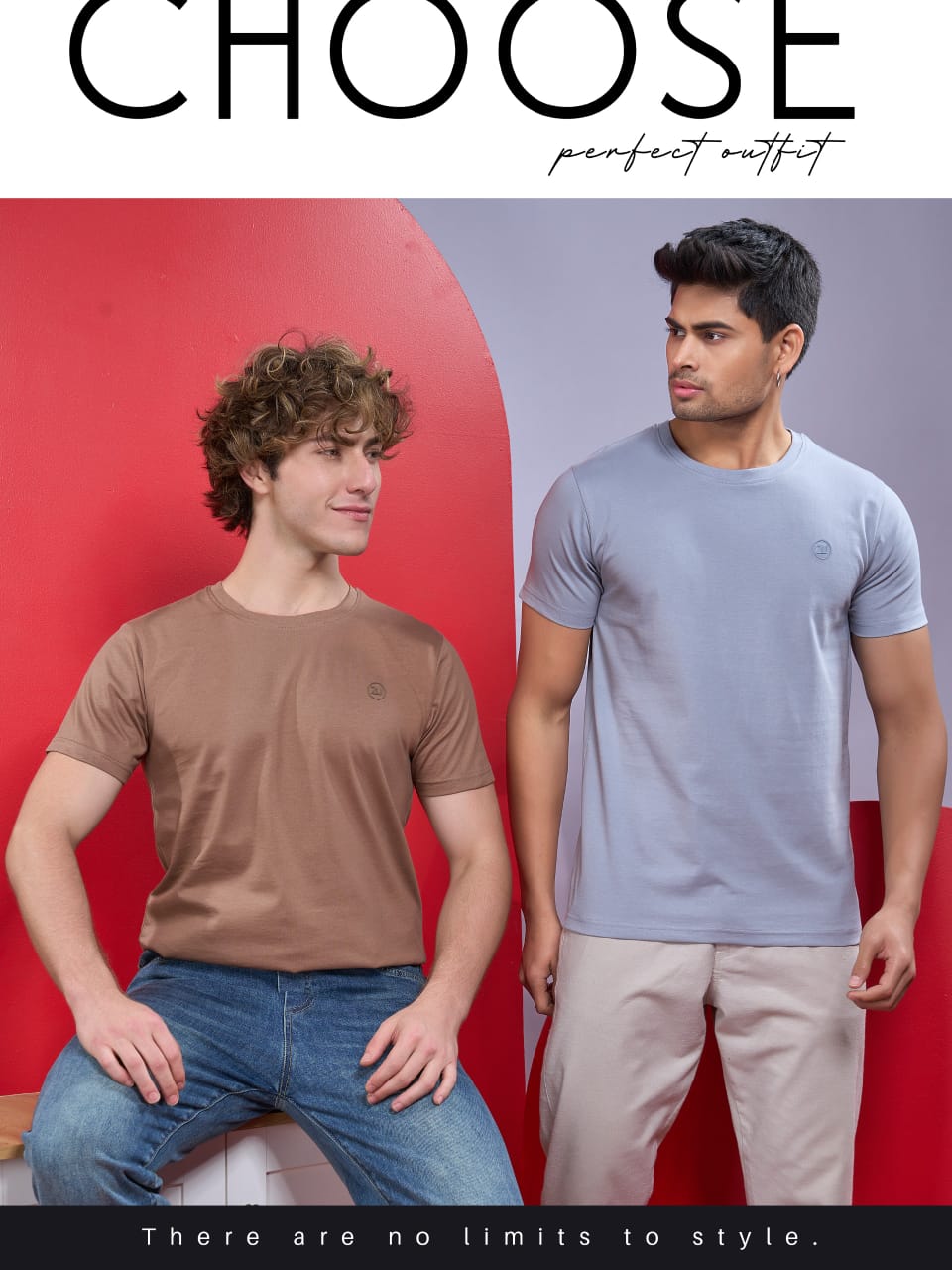 ZU Clothing Solid Brown Men’s T-Shirt (M to 3XL) | Premium Cotton – M.R. Saree Emporium