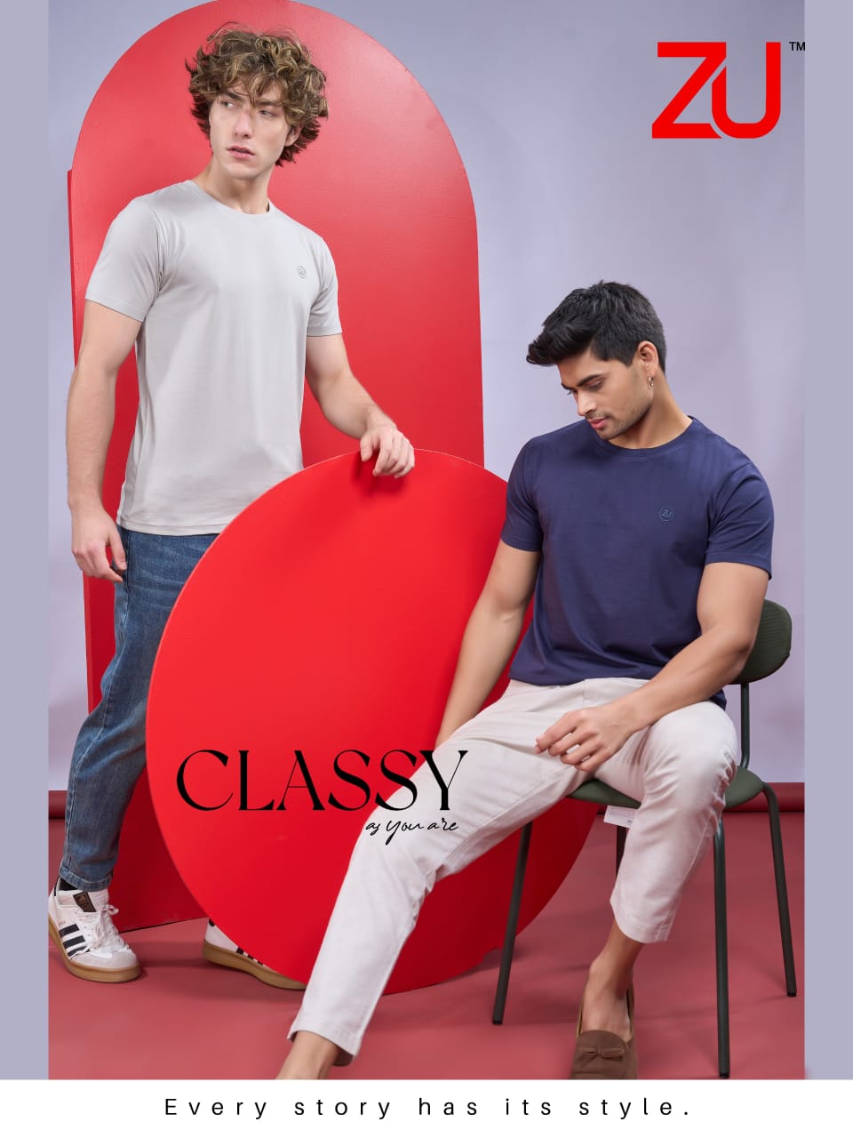 ZU Clothing Solid Brown Men’s T-Shirt (M to 3XL) | Premium Cotton – M.R. Saree Emporium