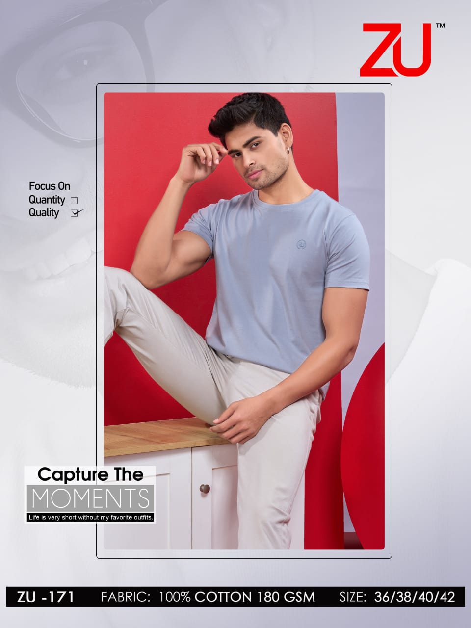 ZU Clothing Solid Brown Men’s T-Shirt (M to 3XL) | Premium Cotton – M.R. Saree Emporium