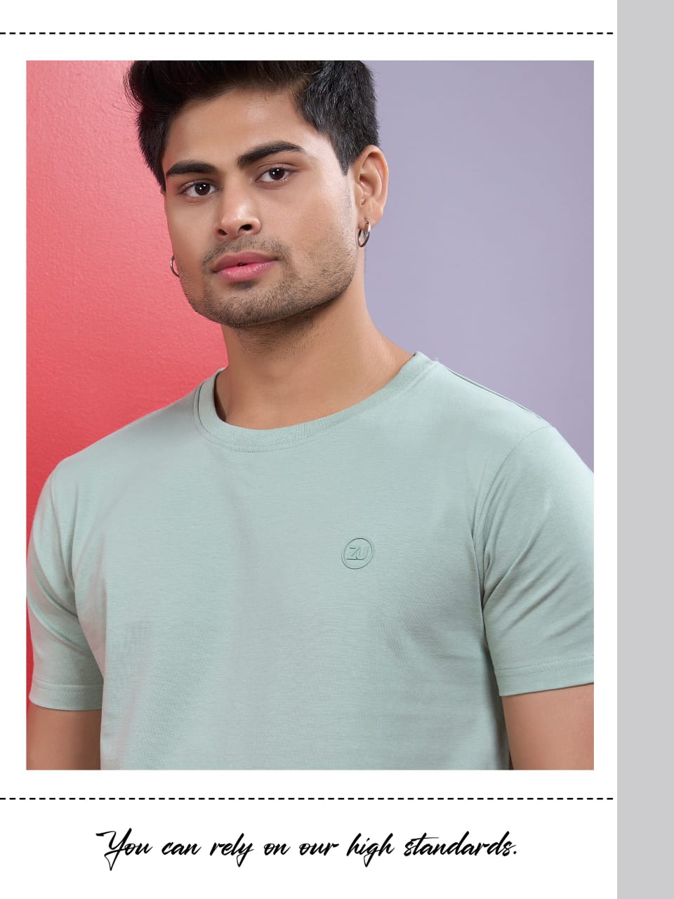 ZU Clothing Solid Brown Men’s T-Shirt (M to 3XL) | Premium Cotton – M.R. Saree Emporium