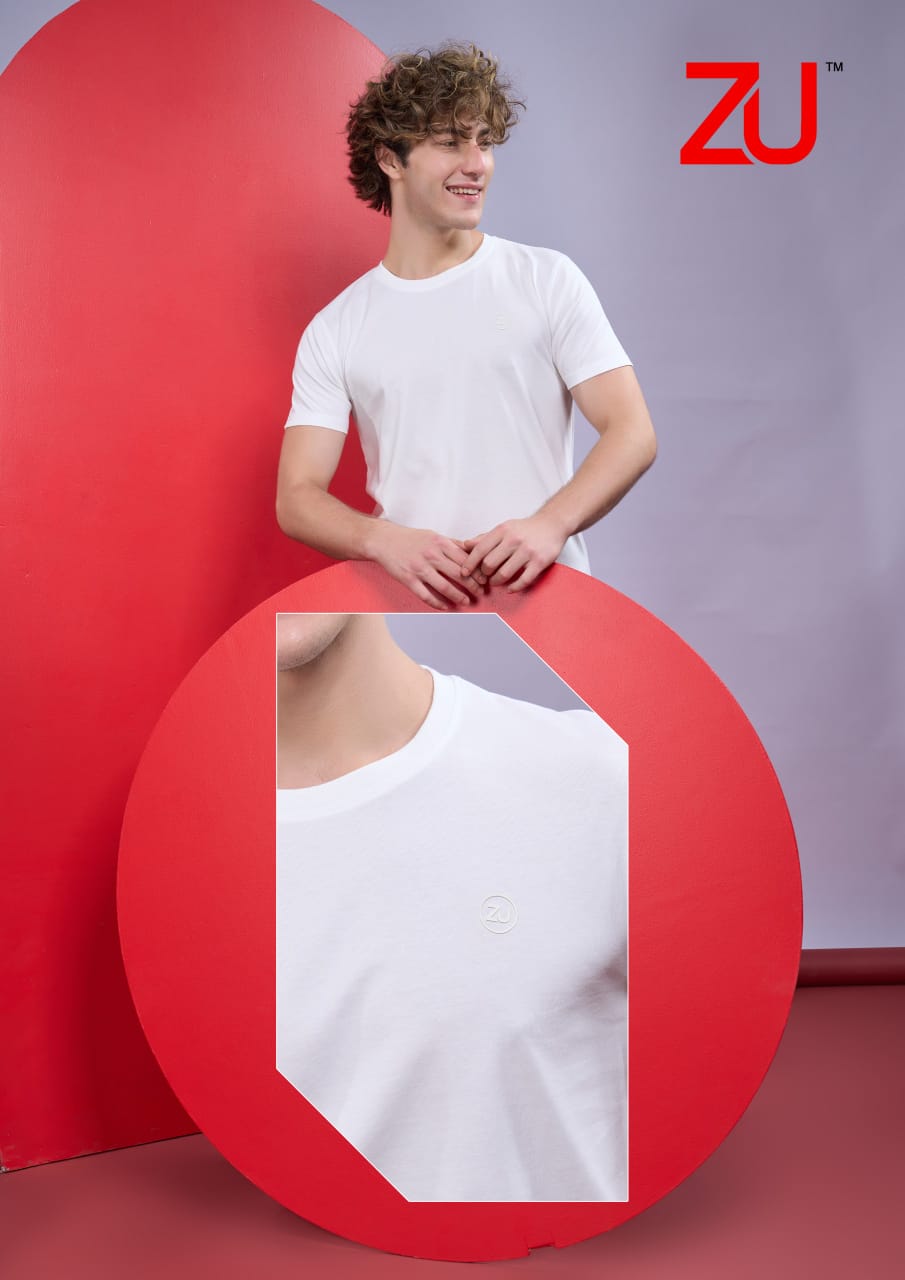 ZU Clothing Solid Brown Men’s T-Shirt (M to 3XL) | Premium Cotton – M.R. Saree Emporium