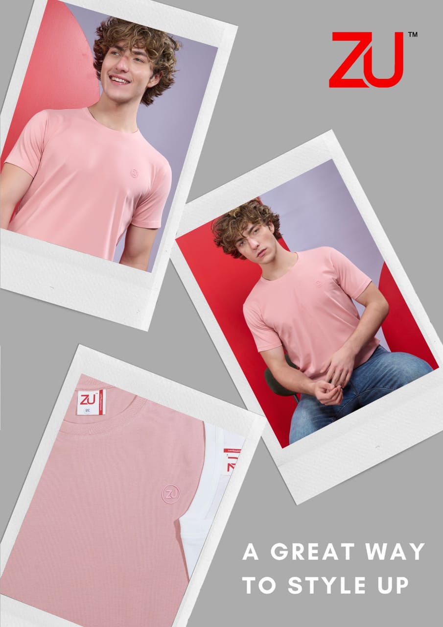 ZU Clothing Solid Brown Men’s T-Shirt (M to 3XL) | Premium Cotton – M.R. Saree Emporium