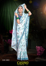Casino Vol-52 Chiffon Saree with Running Blouse – M.R. Saree Emporium