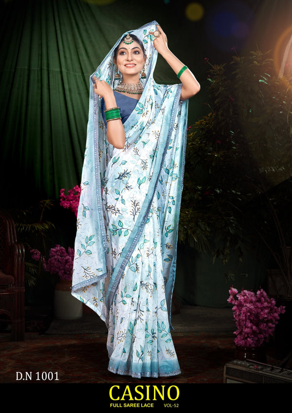 Casino Vol-52 Chiffon Saree with Running Blouse – M.R. Saree Emporium