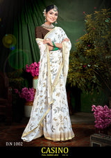 Casino Vol-52 Chiffon Saree with Running Blouse – M.R. Saree Emporium