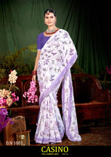 Casino Vol-52 Chiffon Saree with Running Blouse – M.R. Saree Emporium