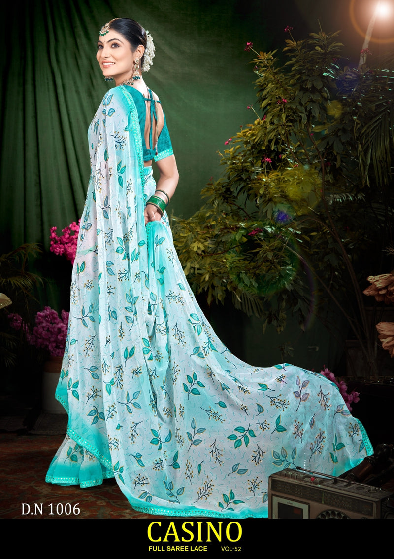 Casino Vol-52 Chiffon Saree with Running Blouse – M.R. Saree Emporium