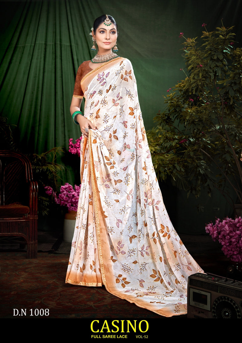 Casino Vol-52 Chiffon Saree with Running Blouse – M.R. Saree Emporium