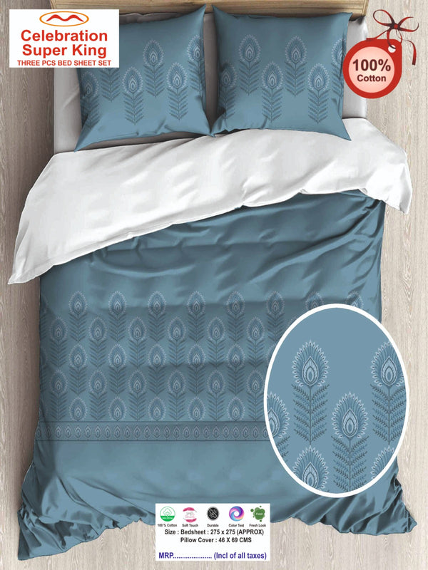 Celebration Super King Size Bedsheet