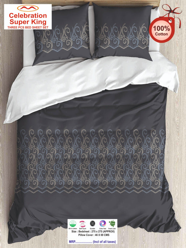 Celebration Super King Size Bedsheet