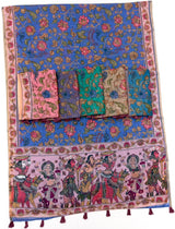 Kazari Series - Chanderi Linen Designer Print Saree