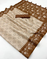 RajYog Charvi Tusser Saree Wholesale M.R. Saree Emporium