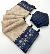 RajYog Charvi Tusser Saree Wholesale M.R. Saree Emporium