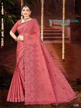 Chetna Cotton Work Saree W.B.P – Set of 8 Pcs -M.R. Saree Emporium