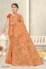 Chhapai Printed Saree Collection – 8 Pcs Set-Women Daily & Office Wear Sarees – M.R. Saree Emporium