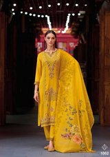 Clysi Sofiya Viscose Suit Set with Organza Dupatta (Set of 4 Designs) -M.R. Saree Emporium