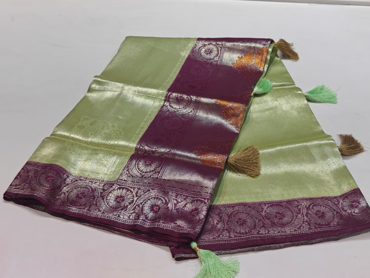 Coimbatore Soft Pattu Silk Saree - 10 Pcs Set