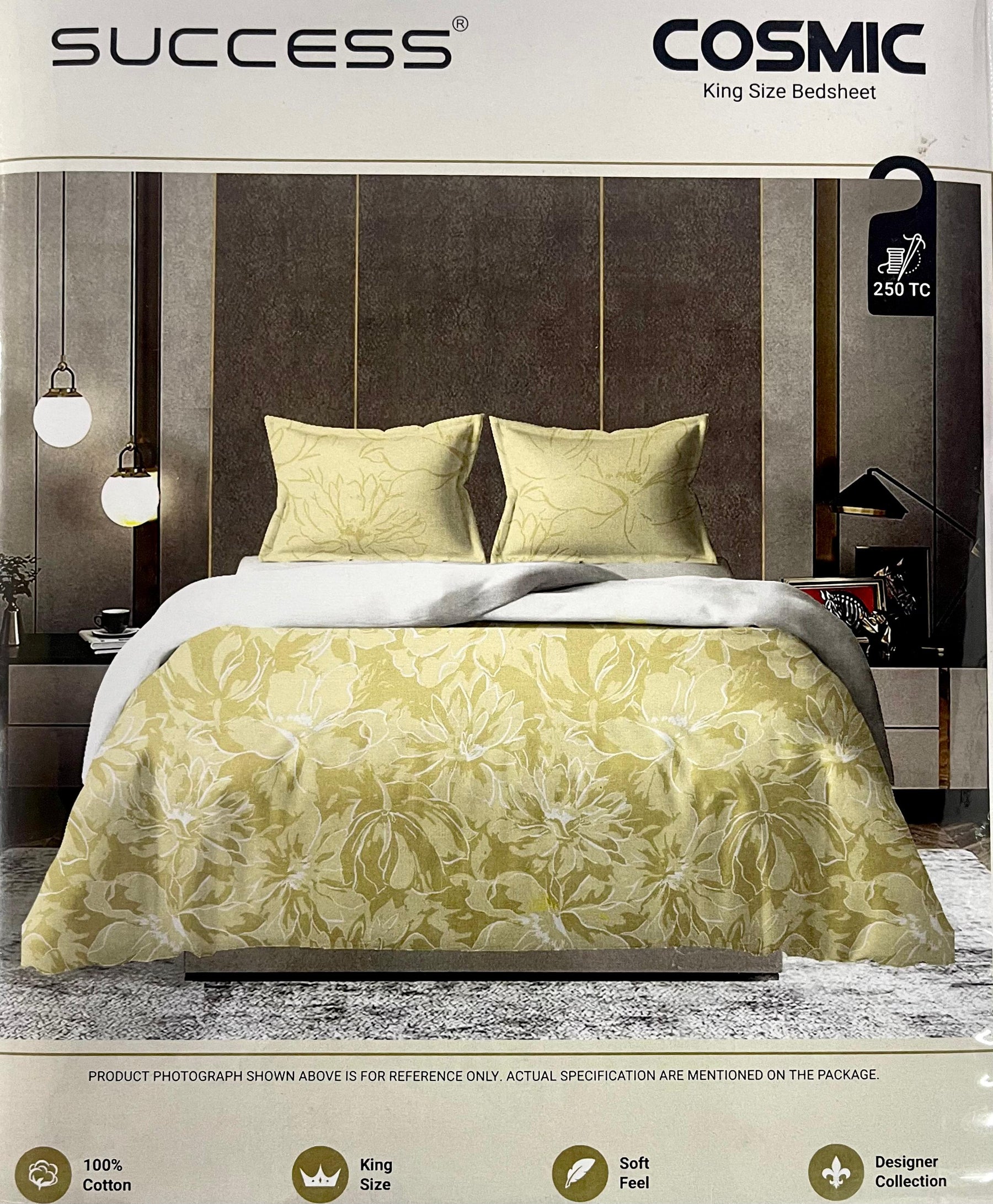 Cosmic King 100% Cotton Fancy Print King Size Bedsheet with 2 Pillow Covers – M.R. Saree Emporium