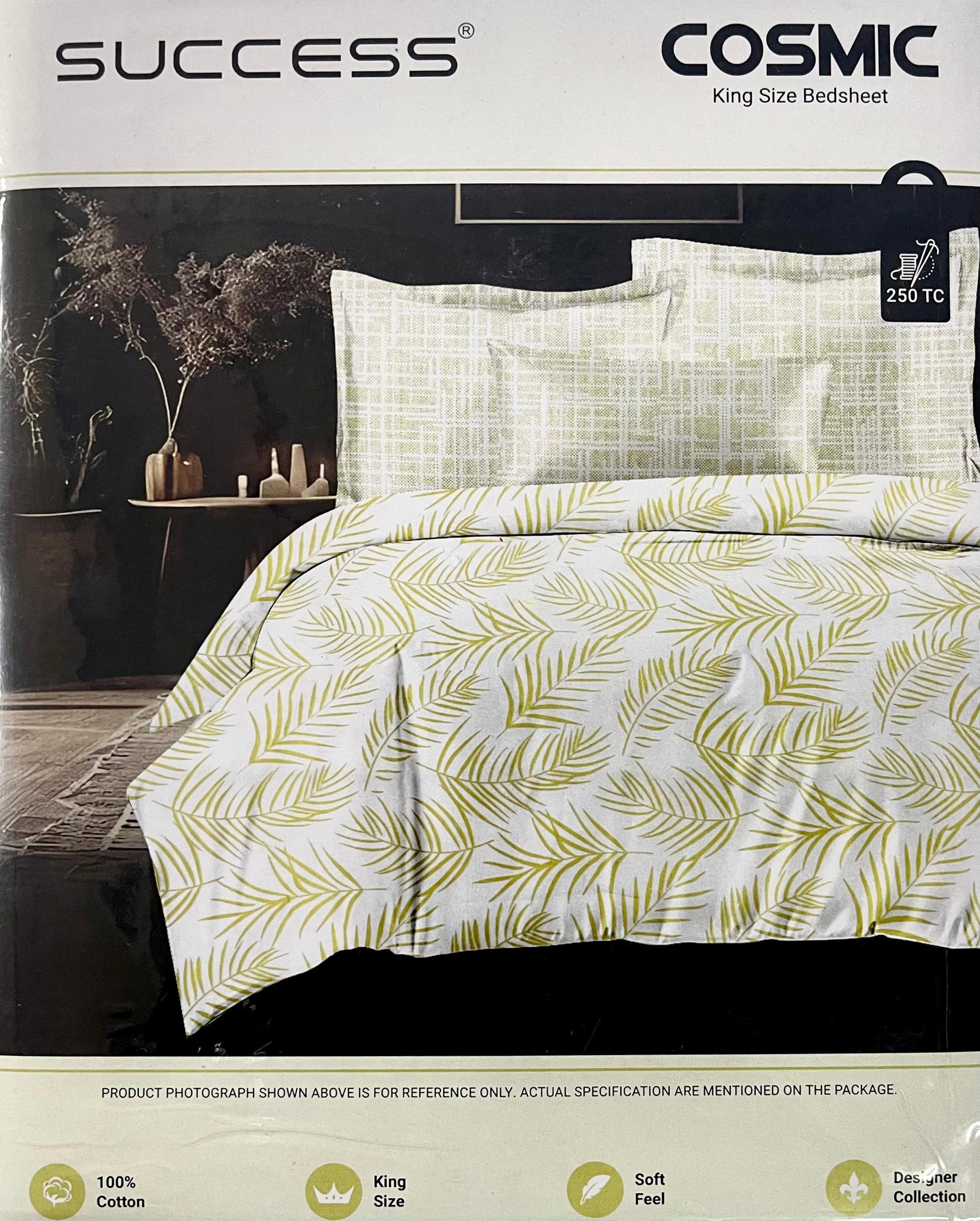 Cosmic King 100% Cotton Fancy Print King Size Bedsheet with 2 Pillow Covers – M.R. Saree Emporium