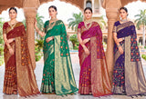 Cotton Culture-141 Premium Cotton Designer Saree - 4 Pcs Wholesale Set